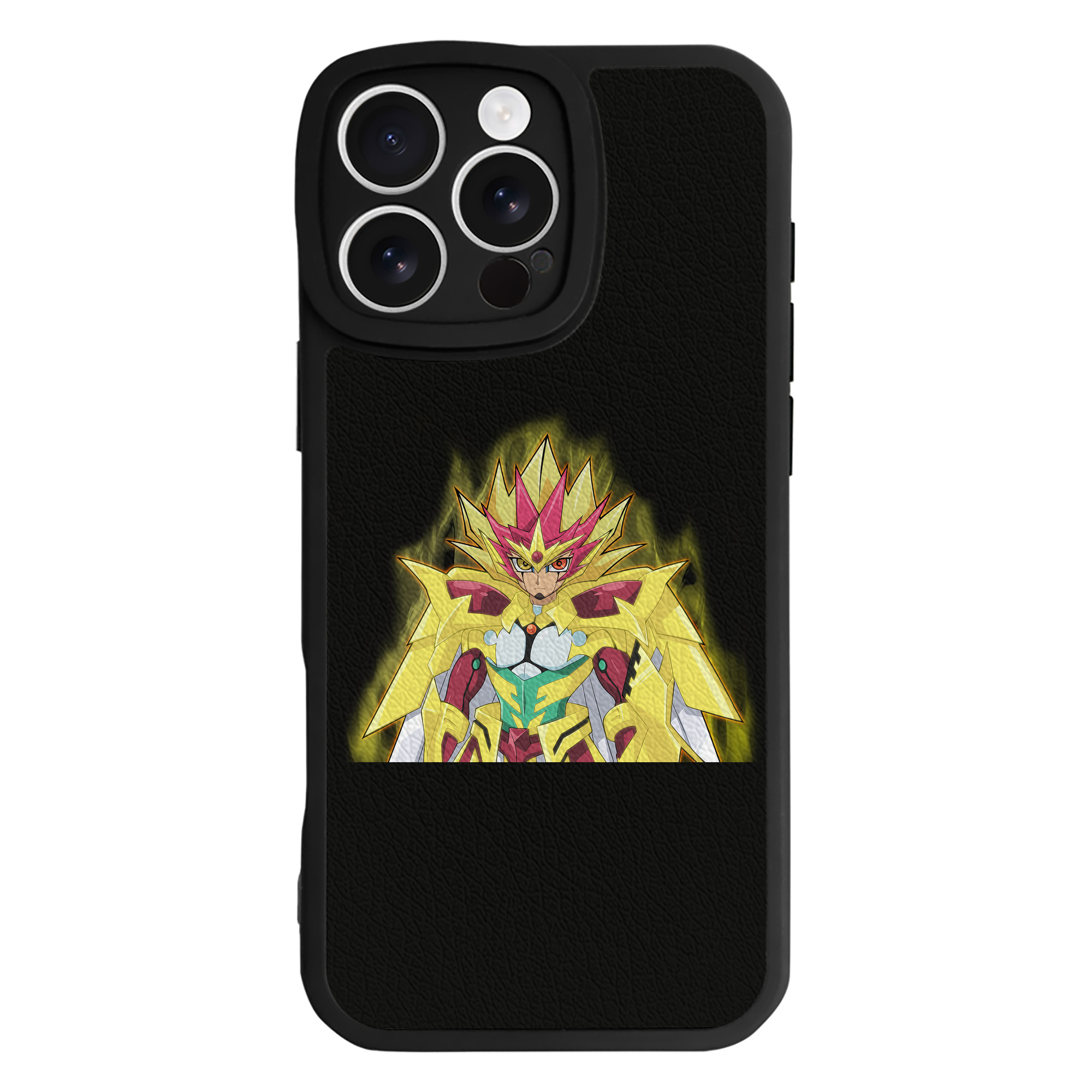 （画像用） 遊☆戯☆王 Yu-Gi-Oh! 【iPhone 16シリーズ対応】シリコンスマホケース（レザー調） 材質：シリコン